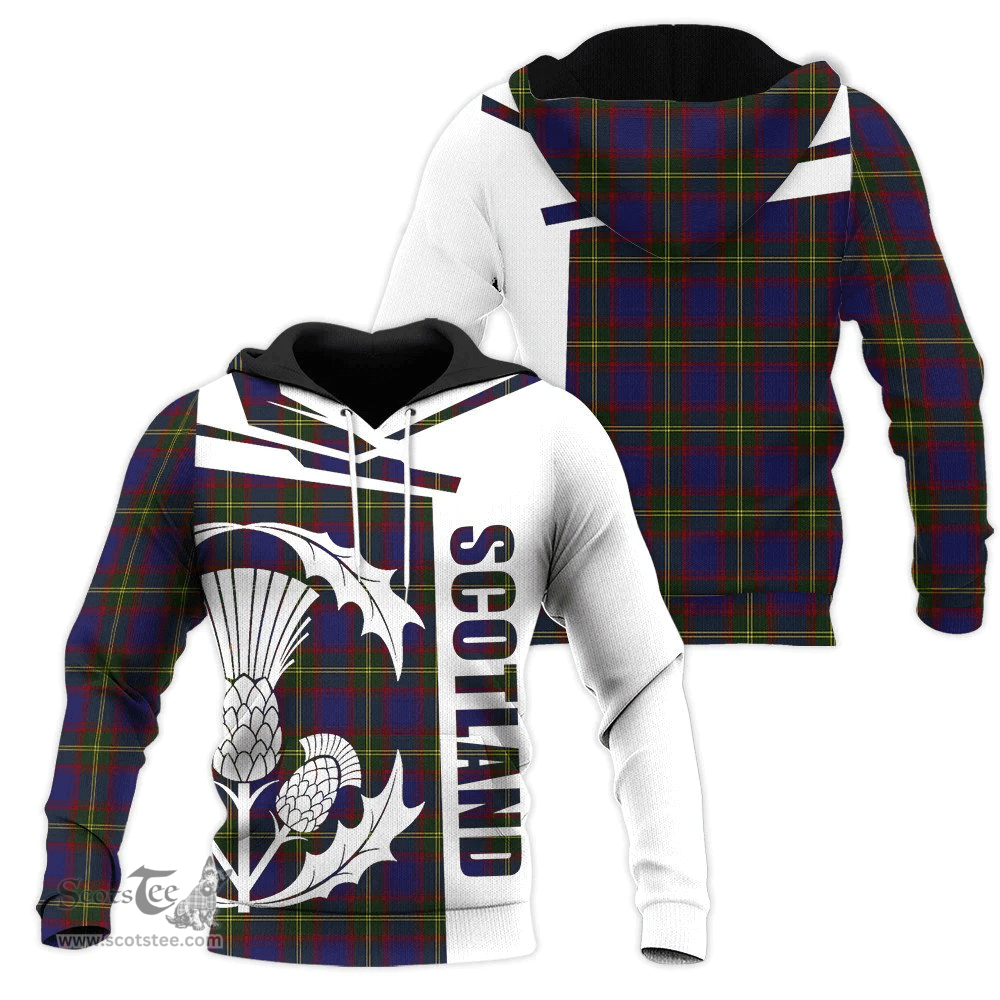 Durie Clan Tartan Hoodie - Scottish Thistle Style