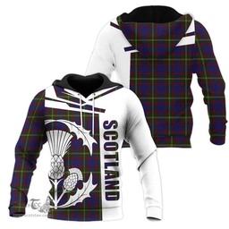 Durie Clan Tartan Hoodie - Scottish Thistle Style