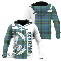 MacInnes Ancient Clan Tartan Hoodie - Scottish Thistle Style