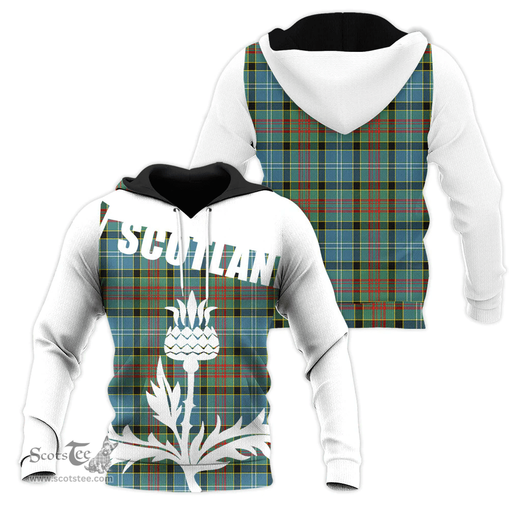 Paisley District Clan Tartan Hoodie - Scottish Thistle Style