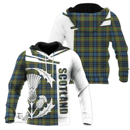 MacLellan Ancient Clan Tartan Hoodie - Scottish Thistle Style