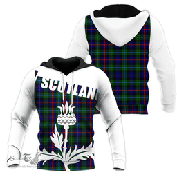 Campbell Of Cawdor Modern Clan Tartan Hoodie - Scottish Thistle Style