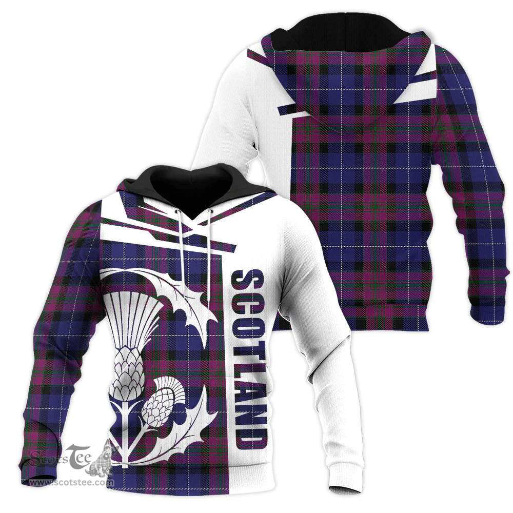Pride Of Scotland Clan Tartan Hoodie - Scottish Thistle Style