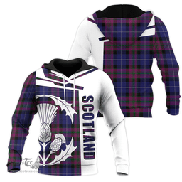 Pride Of Scotland Clan Tartan Hoodie - Scottish Thistle Style