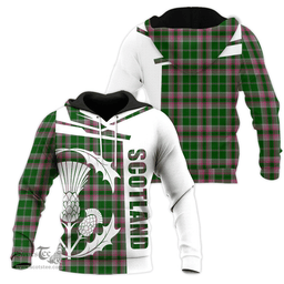 Gray Hunting Clan Tartan Hoodie - Scottish Thistle Style