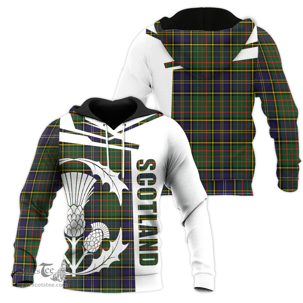 MacMillan Hunting Modern Clan Tartan Hoodie - Scottish Thistle Style