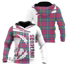 Lindsay Ancient Clan Tartan Hoodie - Scottish Thistle Style