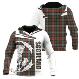 Murray Of Atholl Weathered Clan Tartan Hoodie - Scottish Thistle Style