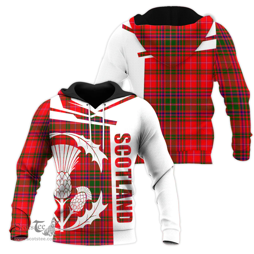 MacDougall Modern Clan Tartan Hoodie - Scottish Thistle Style