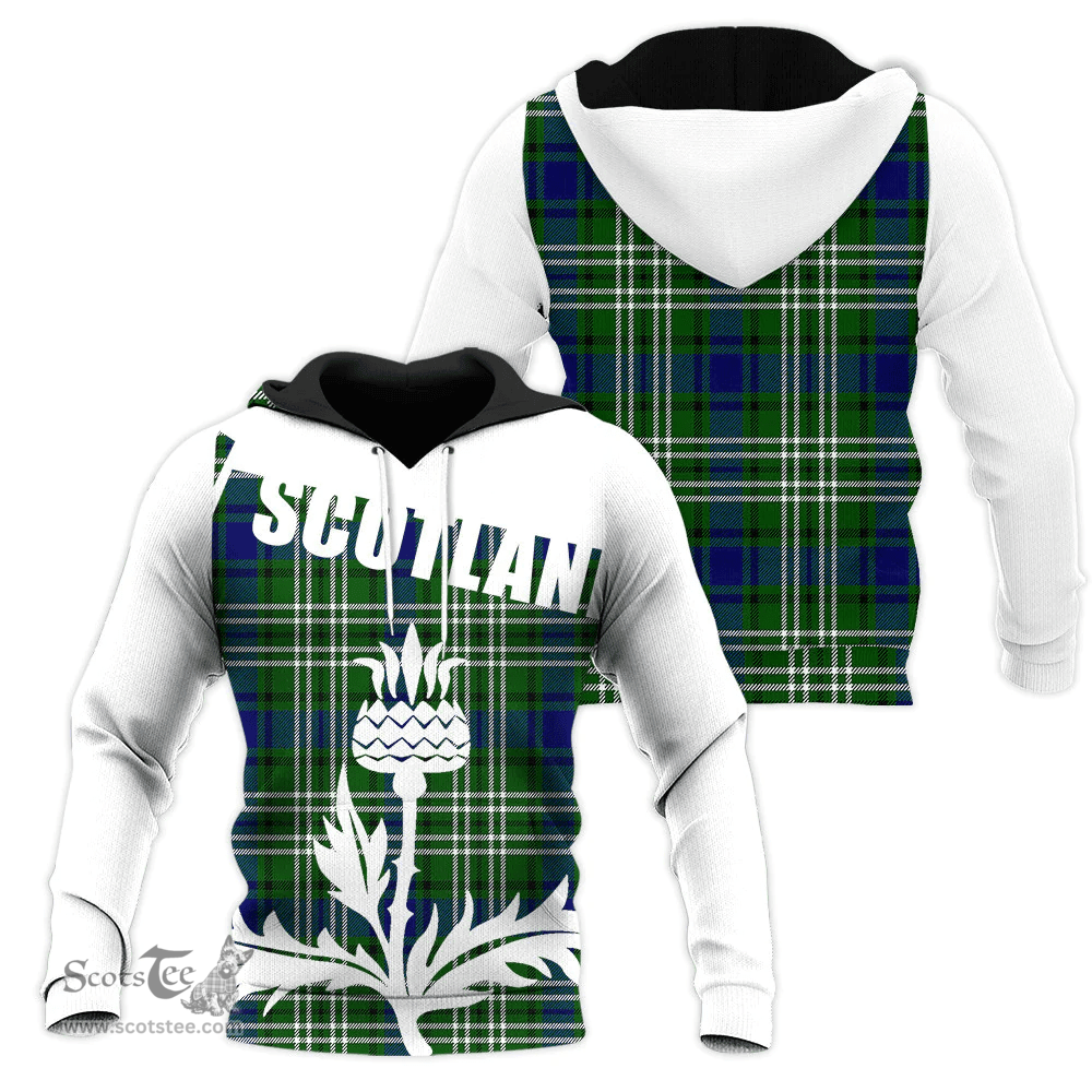 Mow Clan Tartan Hoodie - Scottish Thistle Style