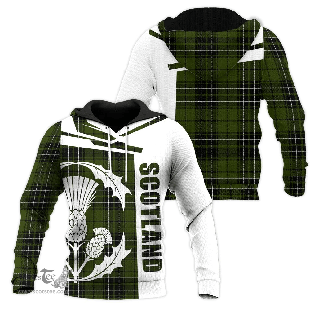MacLean Hunting Clan Tartan Hoodie - Scottish Thistle Style