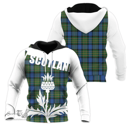 MacLaren Ancient Clan Tartan Hoodie - Scottish Thistle Style