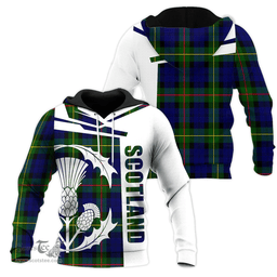 MacEwan Clan Tartan Hoodie - Scottish Thistle Style