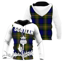Muir Clan Tartan Hoodie - Scottish Thistle Style