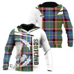 Glass Clan Tartan Hoodie - Scottish Thistle Style