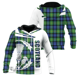 Gordon Old Ancient Clan Tartan Hoodie - Scottish Thistle Style