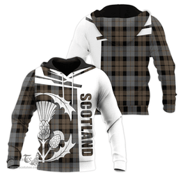 MacKay Weathered Clan Tartan Hoodie - Scottish Thistle Style