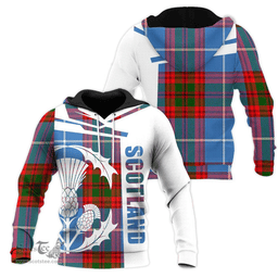Dalmahoy Clan Tartan Hoodie - Scottish Thistle Style