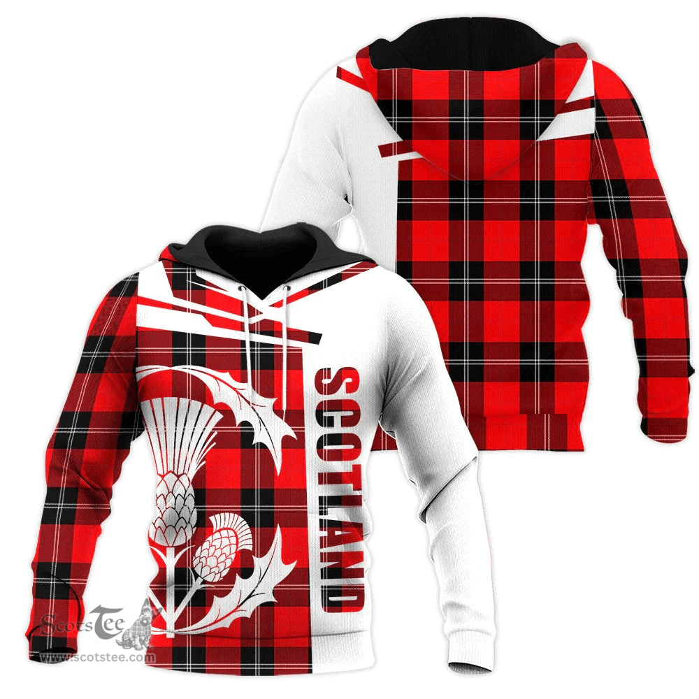Ramsay Modern Clan Tartan Hoodie - Scottish Thistle Style