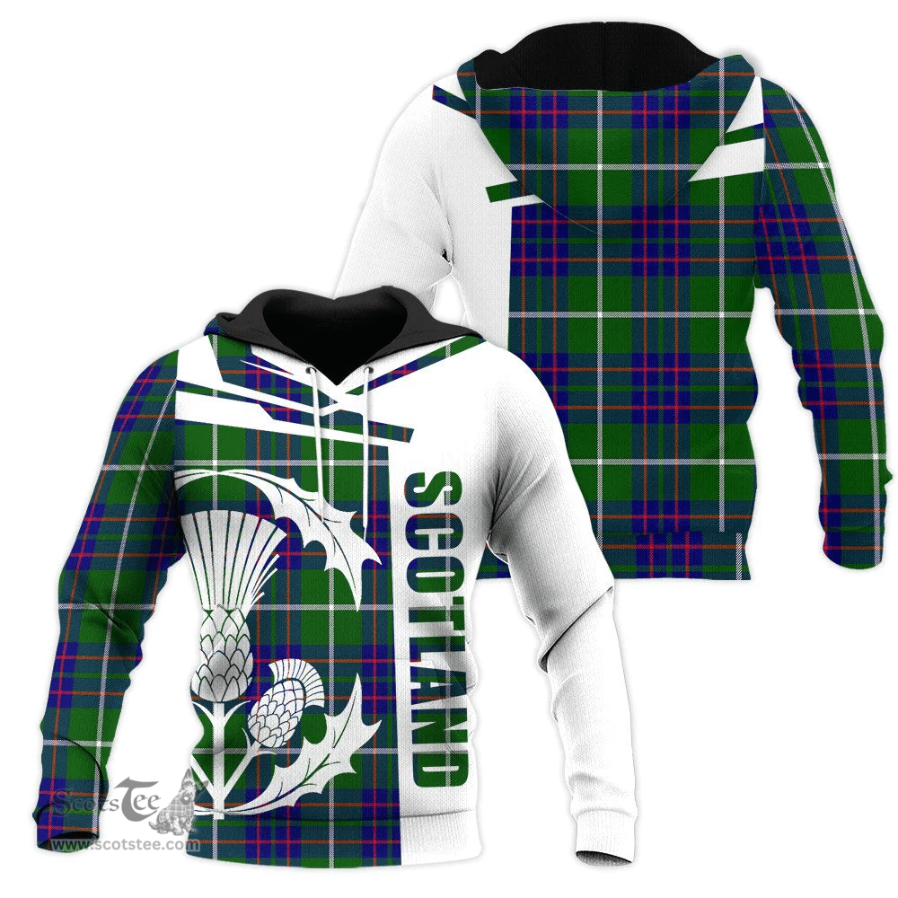 MacIntyre Hunting Modern Clan Tartan Hoodie - Scottish Thistle Style