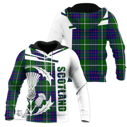 MacIntyre Hunting Modern Clan Tartan Hoodie - Scottish Thistle Style