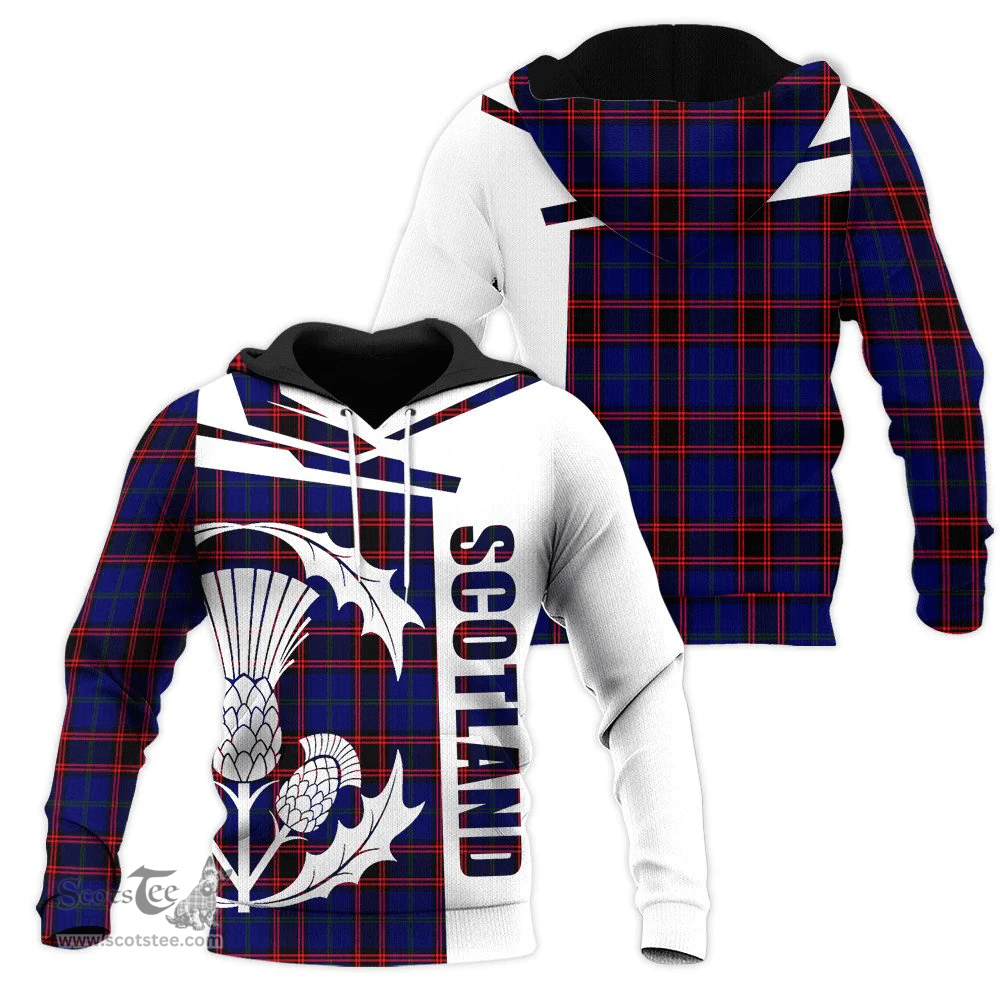 Home Modern Clan Tartan Hoodie - Scottish Thistle Style