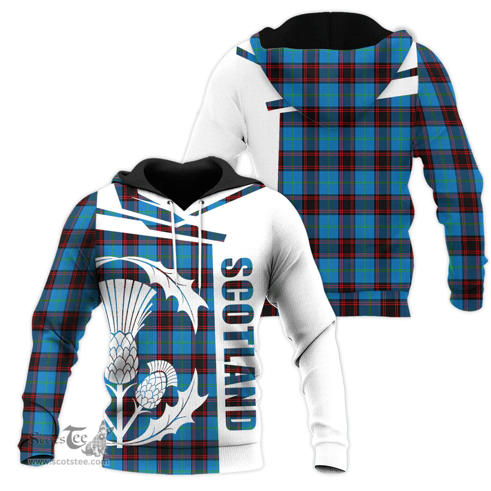 Home Ancient Clan Tartan Hoodie - Scottish Thistle Style