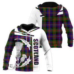 Cameron Of Erracht Modern Clan Tartan Hoodie - Scottish Thistle Style