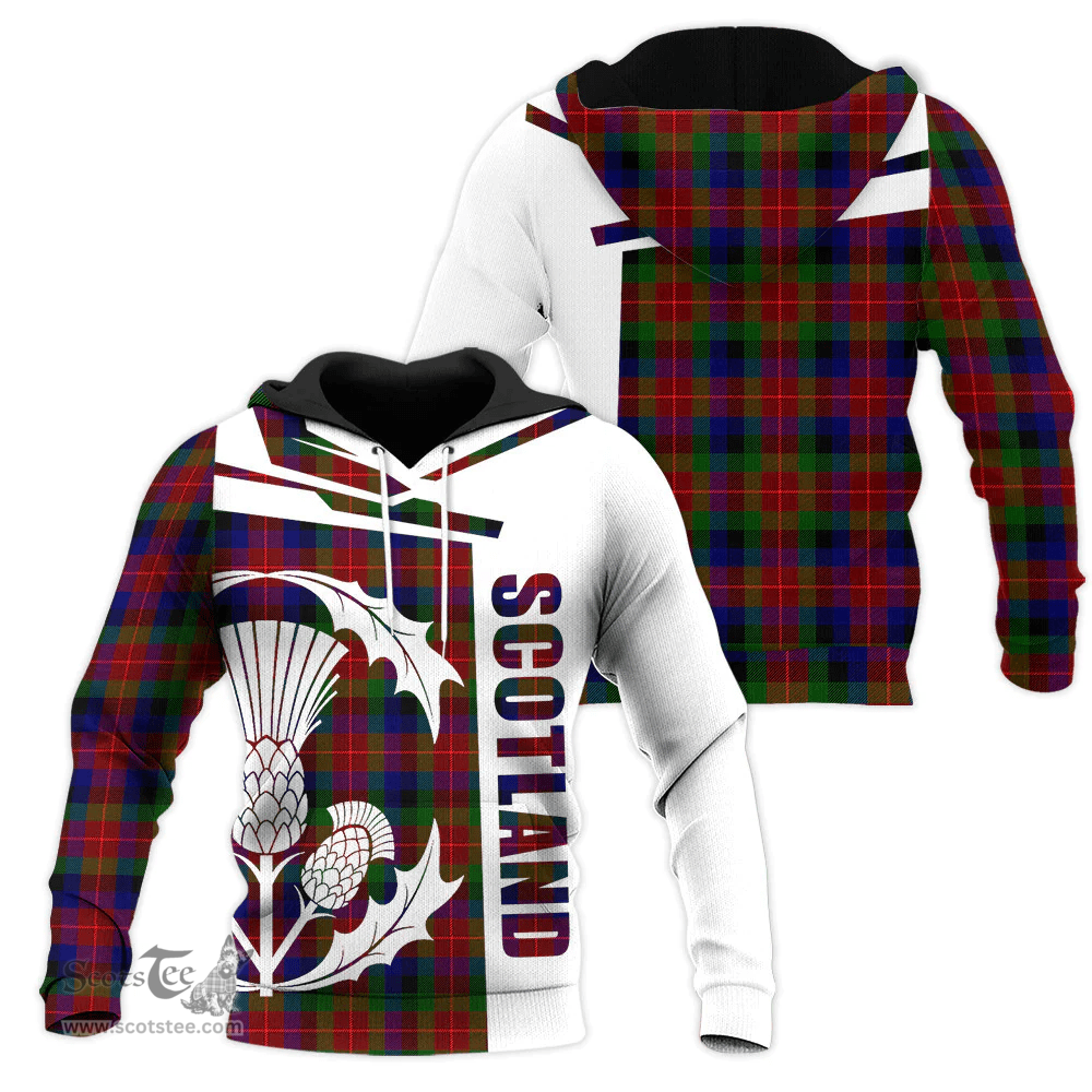Tennant Clan Tartan Hoodie - Scottish Thistle Style