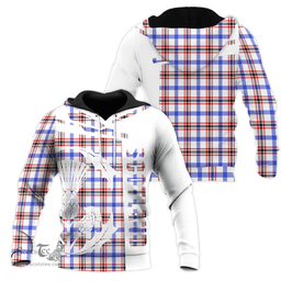 Boswell Modern Clan Tartan Hoodie - Scottish Thistle Style