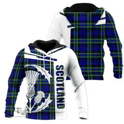 Arbuthnot Modern Clan Tartan Hoodie - Scottish Thistle Style