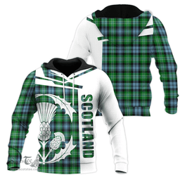 Arbuthnot Ancient Clan Tartan Hoodie - Scottish Thistle Style