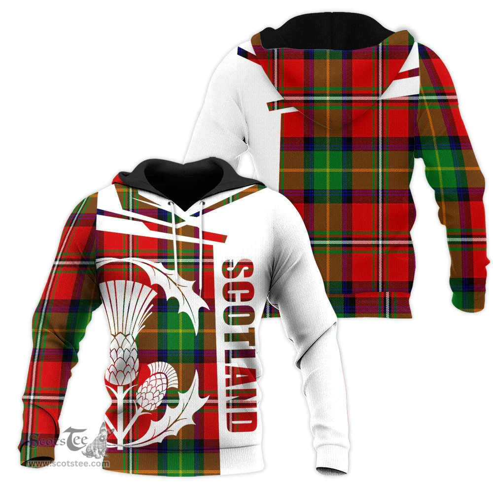 Fullerton Clan Tartan Hoodie - Scottish Thistle Style