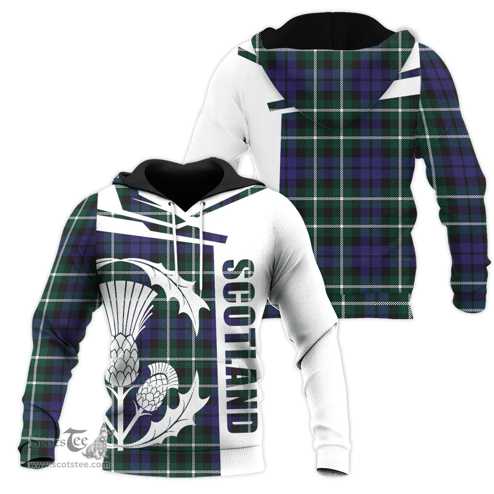 Allardice Clan Tartan Hoodie - Scottish Thistle Style