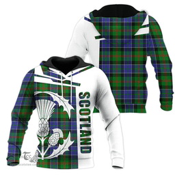 Paterson Clan Tartan Hoodie - Scottish Thistle Style