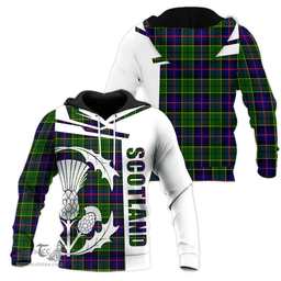 Forsyth Modern Clan Tartan Hoodie - Scottish Thistle Style