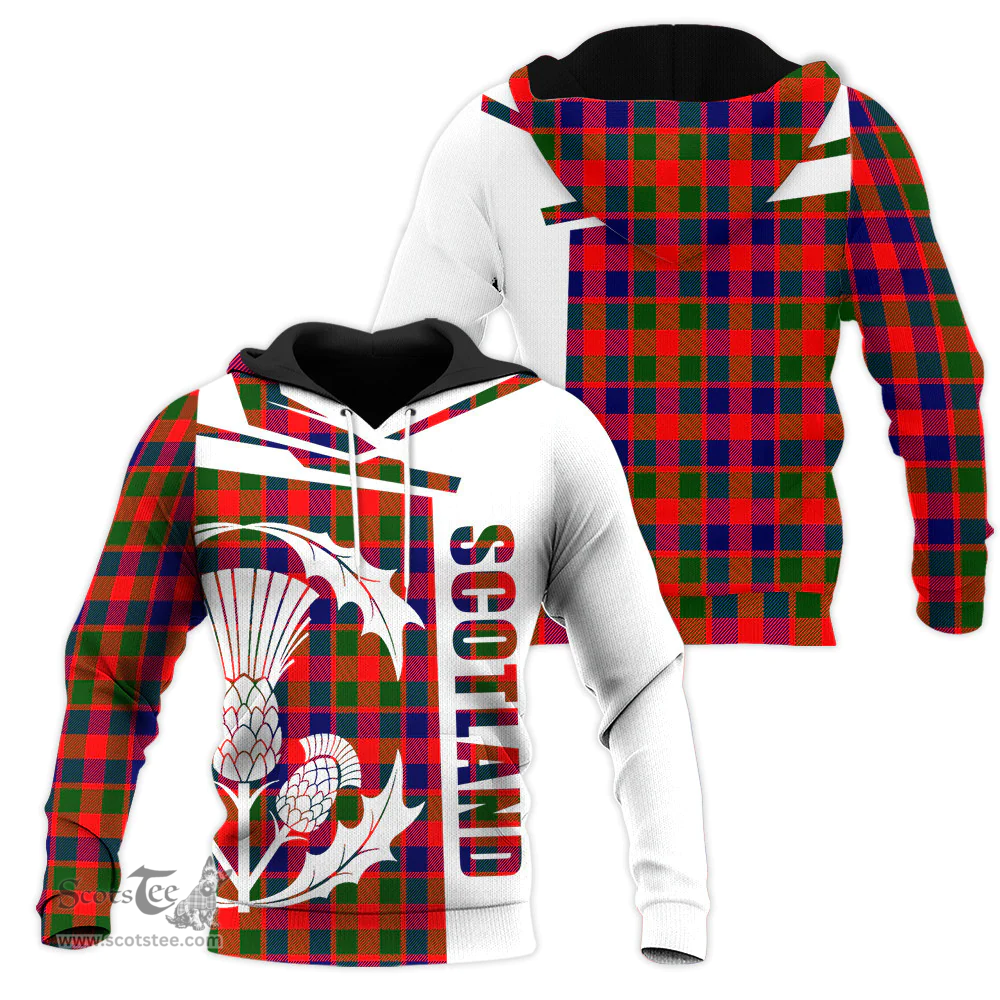Gow Modern Clan Tartan Hoodie - Scottish Thistle Style