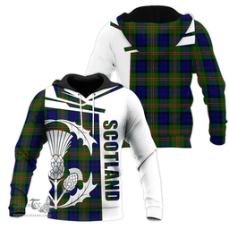Dundas Modern 02 Clan Tartan Hoodie - Scottish Thistle Style
