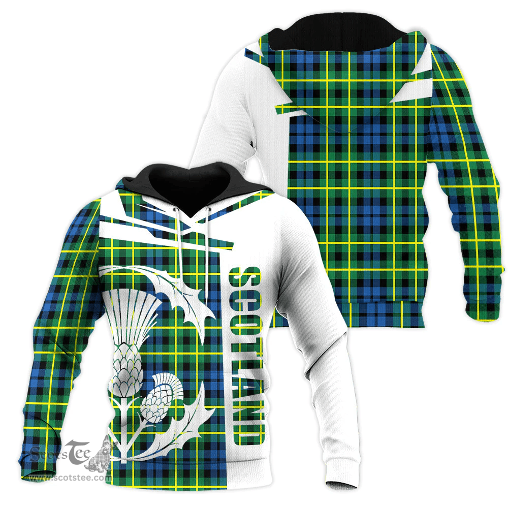 Campbell Of Breadalbane Ancient Clan Tartan Hoodie - Scottish Thistle Style