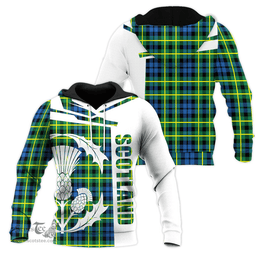 Campbell Of Breadalbane Ancient Clan Tartan Hoodie - Scottish Thistle Style