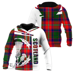 Wauchope Tartan Clan Tartan Hoodie - Scottish Thistle Style