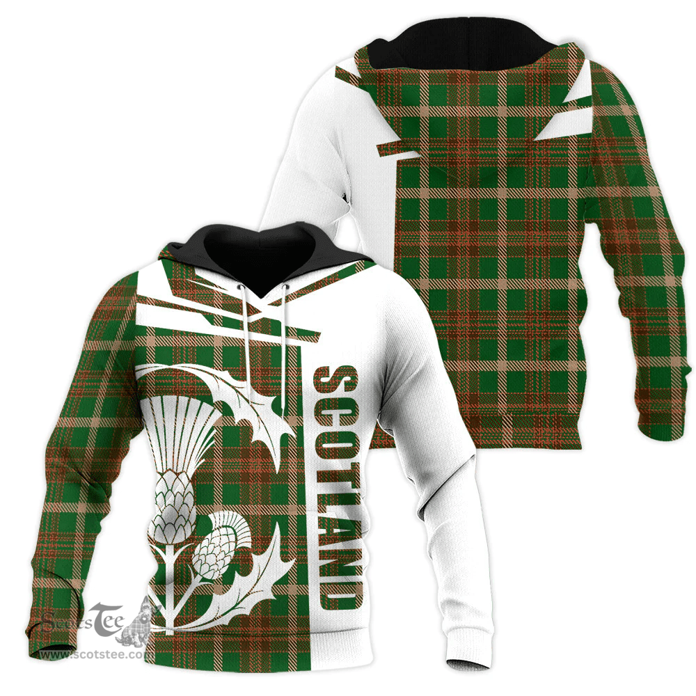 Copeland Clan Tartan Hoodie - Scottish Thistle Style