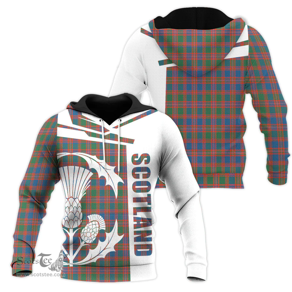 MacIntyre Ancient Clan Tartan Hoodie - Scottish Thistle Style