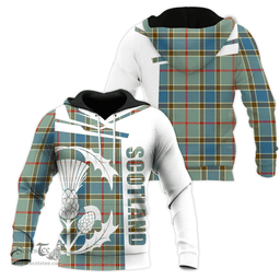 Balfour Blue Clan Tartan Hoodie - Scottish Thistle Style