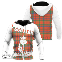 Munro Ancient Clan Tartan Hoodie - Scottish Thistle Style