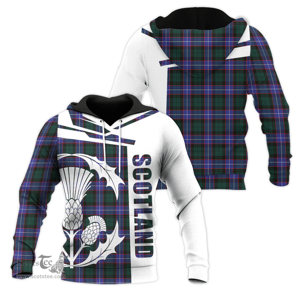 Hunter Modern Clan Tartan Hoodie - Scottish Thistle Style