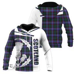 Hunter Modern Clan Tartan Hoodie - Scottish Thistle Style