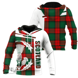 Stewart Atholl Modern Clan Tartan Hoodie - Scottish Thistle Style