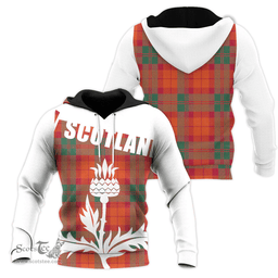 MacNab Ancient Clan Tartan Hoodie - Scottish Thistle Style