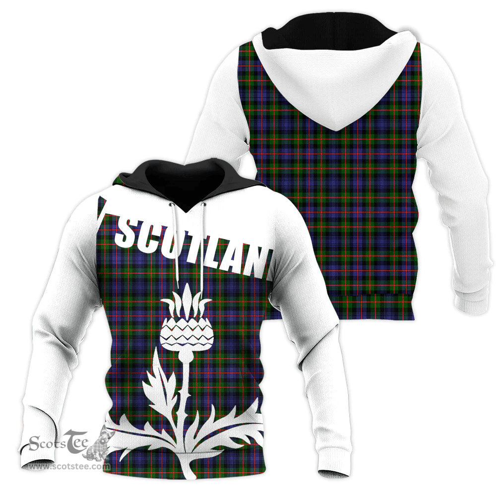 Murray Of Atholl Modern Clan Tartan Hoodie - Scottish Thistle Style